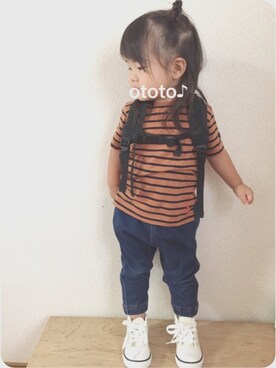 おと♪さん（キッズ・80cm）の秋コーディネート