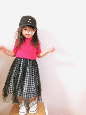 「ミッキー」｜おと♪さん（キッズ・90cm）の夏コーディネート