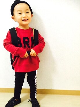 tora☺︎mariさん（キッズ・90cm）の冬コーディネート