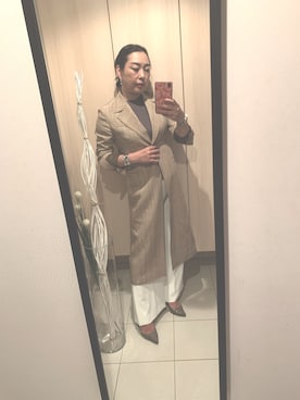 「DES PRES（デ・プレ）のアイテム（ジャケット/アウター）」を使った、cacoさん（レディース・161cm）の春コーディネート