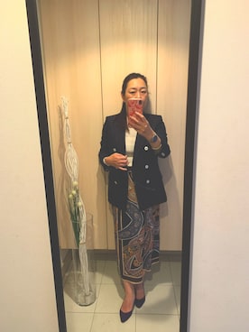 「ANAYI（アナイ）のアイテム（その他アウター）」を使った、cacoさん（レディース・161cm）の春コーディネート