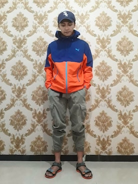 「PUMA（プーマ）のアイテム（その他アウター）」を使った、Senopatiさん（メンズ・170cm）の夏コーディネート