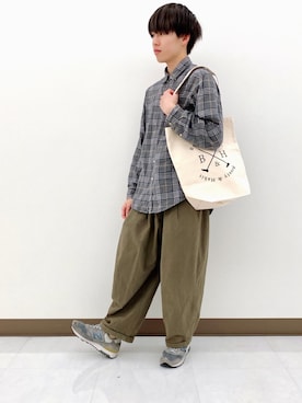 「アイテム（雑誌）」を使った、つぐ吉さん（メンズ・172cm・10代）の春コーディネート