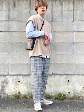 つぐ吉さん(メンズ・172cm)の春コーディネート