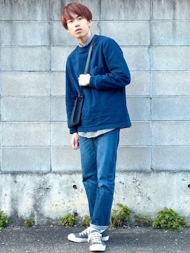 「アイテム（雑誌）」を使った、つぐ吉さん（メンズ・172cm・10代）の春コーディネート