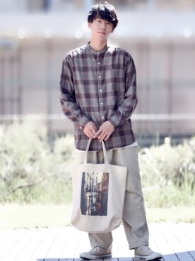 「エコバッグ」｜つぐ吉さん（メンズ・172cm・10代）の秋コーディネート