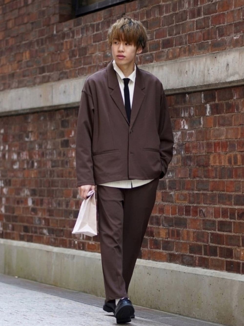 高級ファビアナフィリッピの絶妙カラー！極上とろみジャージ素材シャツ