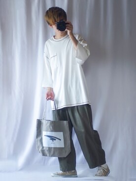 「ステッチ」｜つぐ吉さん（メンズ・172cm・10代）の春コーディネート