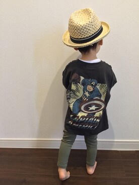 tiinさん（キッズ・90cm）の夏コーディネート