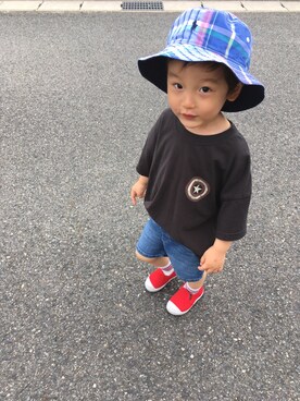 tiinさん（キッズ・90cm）の夏コーディネート
