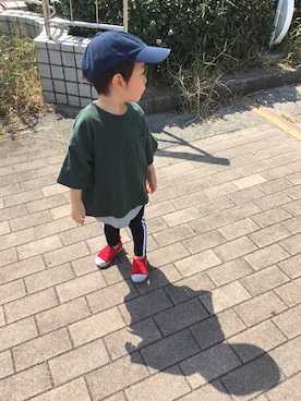 「夏秋ミックス」｜tiinさん（キッズ・90cm）の秋コーディネート