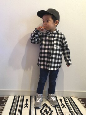 tiinさん（キッズ・90cm）の秋コーディネート