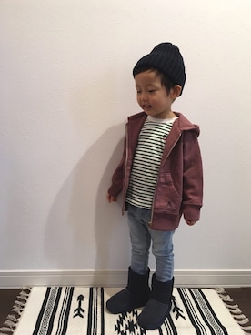 tiinさん(キッズ・90cm)の冬コーディネート
