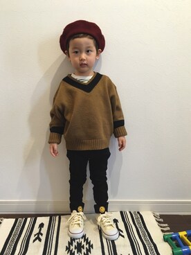 tiinさん（キッズ・90cm）の冬コーディネート