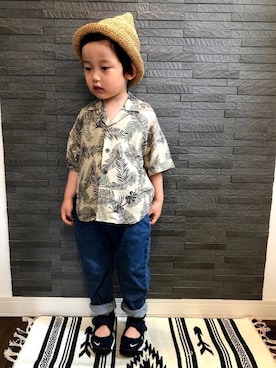 「ナイキリフト」｜「アイテム（その他）」を使った、tiinさん（キッズ・100cm）の夏コーディネート