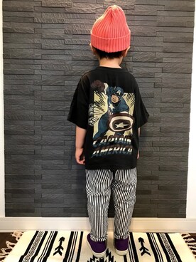 「RADCHAP（ラッドチャップ）のアイテム（スニーカー）」を使った、tiinさん（キッズ・100cm）の夏コーディネート