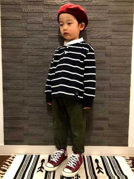 tiinさん(キッズ・100cm)の冬コーディネート