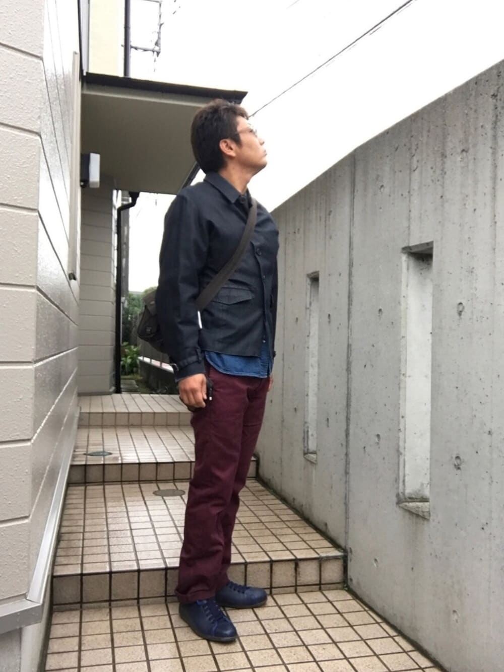 「wearhalloween2018、MARITHE+FRANCOIS GIRBAUD、R.NEWBOLD、Dickies、オトナカジュアル、オズランド、グリーンランド、日比谷、ガーデニング、秋色コーデ」｜「R.NEWBOLDのアイテム（ジャケット/アウター、ブラック系）」を使った、Tore@minさん（メンズ・174cm）の秋コーディネートの1枚目の写真