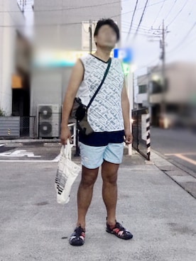 「会議」｜Tore@minさん（メンズ・174cm）の夏コーディネート