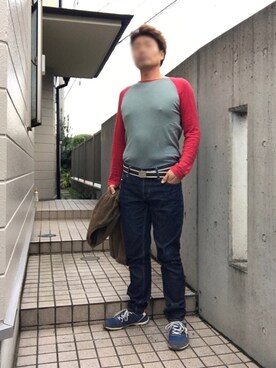 「JOHN SMEDLEY（ジョンスメドレー）のアイテム（Tシャツ/カットソー）」を使った、Tore@minさん（メンズ・174cm）の秋コーディネート