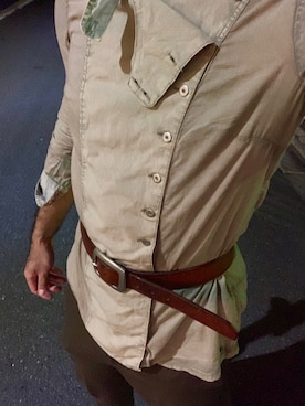 「BOYCOTT（ボイコット）のアイテム（帽子）」を使った、konpeiさん（メンズ・181cm）の夏コーディネート