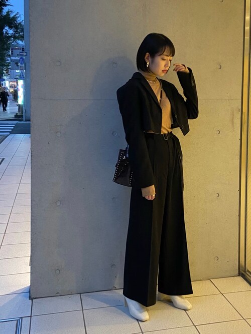 藤野小雪 Bershkaのテーラードジャケットを使ったコーディネート Wear