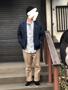 「アイテム（ブルゾン）」を使った、🧞‍♂️さん（メンズ・176cm・30代）の冬コーディネート