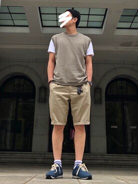 「アイテム（チノパンツ）」を使った、🧞‍♂️さん（メンズ・175cm・20代）の夏コーディネート