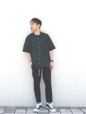 西岡さん（メンズ・172cm）の夏コーディネート