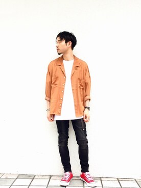 西岡さん（メンズ・172cm）の夏コーディネート