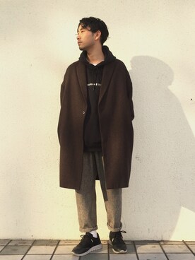 西岡さん（メンズ・172cm）の冬コーディネート