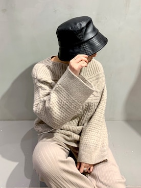 「オフタートルニット」｜hidemiさん（レディース・154cm）の冬コーディネート