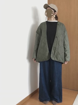 「TOMMY（トミー）のアイテム（キャップ）」を使った、hr☜さん（レディース・154cm）の春コーディネート