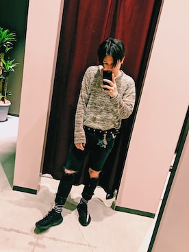 「Yeezy（イージー）のアイテム」を使った、rizionさん（メンズ・172cm）の夏コーディネート