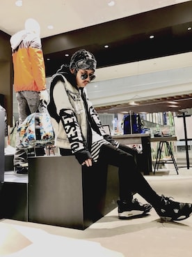 「Jordan」｜「アイテム（デニムジャケット）」を使った、rizionさん（メンズ・172cm）の春コーディネート