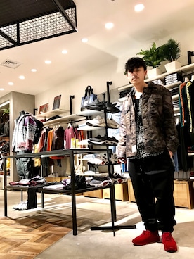 「アイテム（ブルゾン）」を使った、rizionさん（メンズ・172cm・30代）の夏コーディネート