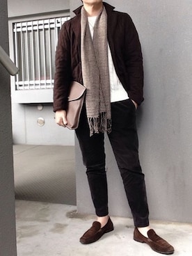 「アイテム（ブルゾン）」を使った、bdyoshiさん（メンズ・167cm・30代）の春コーディネート