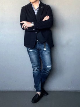 「アイテム（シャツ/ブラウス）」を使った、bdyoshiさん（メンズ・167cm・30代）の春コーディネート