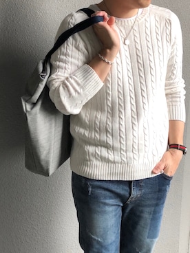 「lardini」｜「アイテム（アクセサリー）」を使った、bdyoshiさん（メンズ・167cm）の夏コーディネート