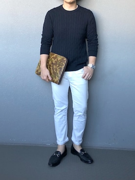 「Cisei（シセイ）のアイテム（バッグ）」を使った、bdyoshiさん（メンズ・167cm）の秋コーディネート