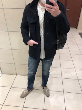 「Cisei（シセイ）のアイテム（バッグ）」を使った、bdyoshiさん（メンズ・167cm）の冬コーディネート