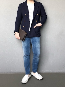 「アイテム（クラッチバッグ）」を使った、bdyoshiさん（メンズ・167cm・30代）の春コーディネート