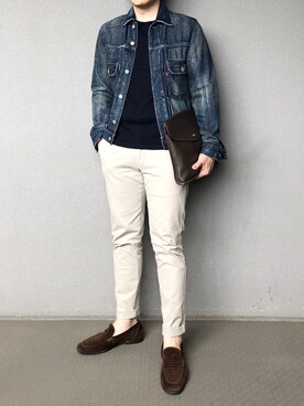 「アイテム（クラッチバッグ）」を使った、bdyoshiさん（メンズ・167cm・30代）の春コーディネート