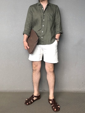 「アイテム（クラッチバッグ）」を使った、bdyoshiさん（メンズ・168cm・30代）の夏コーディネート