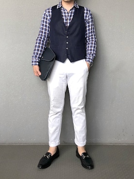 「アイテム（クラッチバッグ）」を使った、bdyoshiさん（メンズ・168cm・30代）の夏コーディネート
