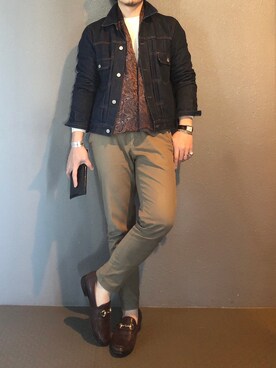 「ストール男子」｜bdyoshiさん（メンズ・167cm）の冬コーディネート