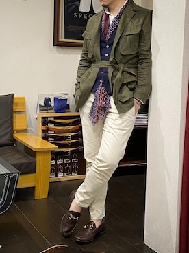 「SIVIGLIA（シビリア）のアイテム」を使った、bdyoshiさん（メンズ・167cm）の春コーディネート