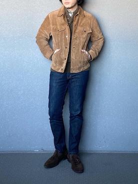 「アイテム（ブルゾン）」を使った、bdyoshiさん（メンズ・167cm・40代）の冬コーディネート