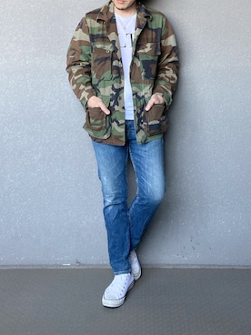 「RED VALENTINO（レッドバレンチノ）のアイテム」を使った、bdyoshiさん（メンズ・167cm）の春コーディネート