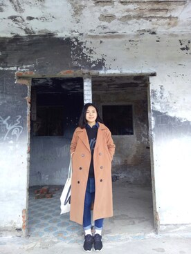 「HYPE（ハイプ）のアイテム（バッグ）」を使った、Minaさん（レディース・162cm）の冬コーディネート